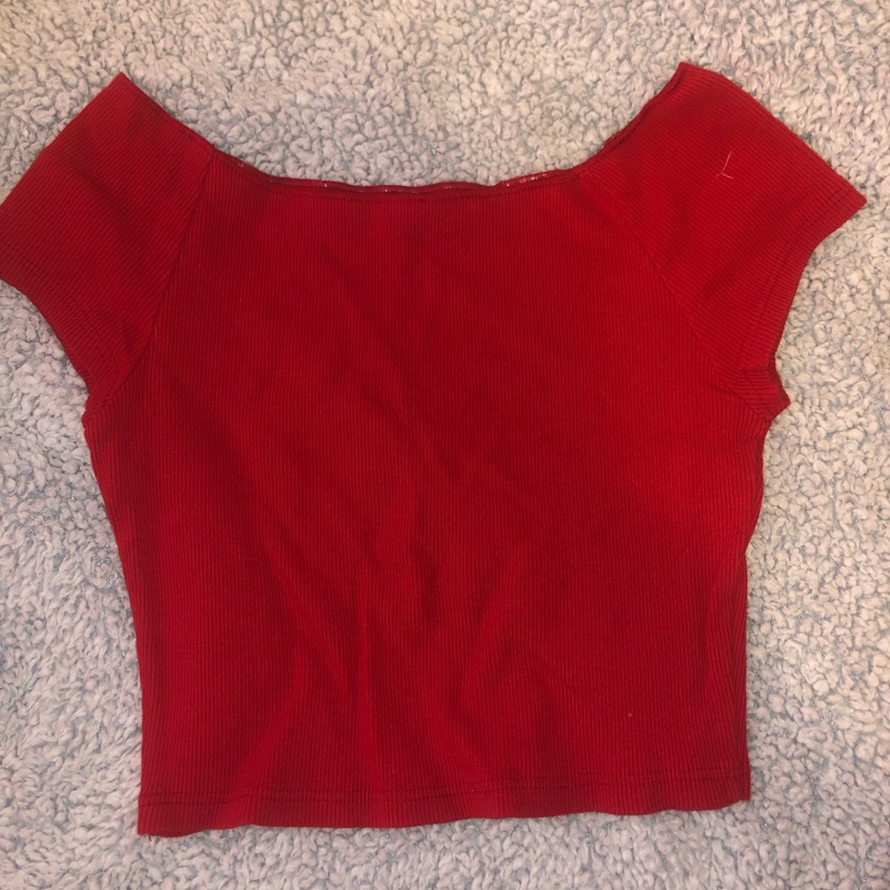 brandy melville off the shoulder shirt